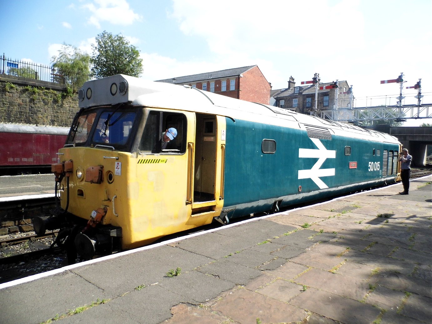 Nameplates for A4 60011 Empire of India and A2 60500 Edward Thompson, Sat 28/12/2013. 