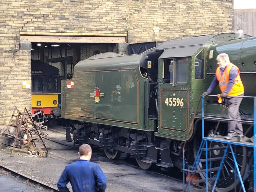 Smokebox number of 60008 Dwight D. Eisenhower, Sat 28/12/2013. 