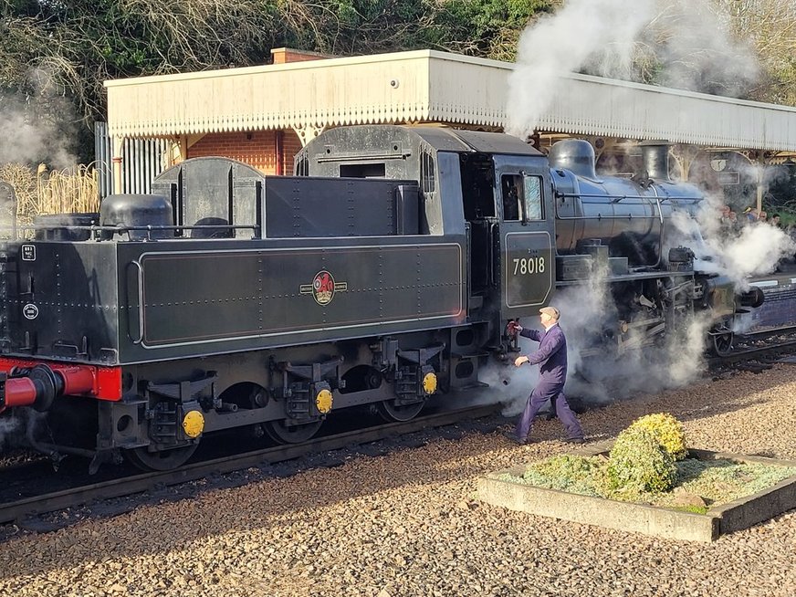 Smokebox number of 60008 Dwight D. Eisenhower, Sat 28/12/2013. 