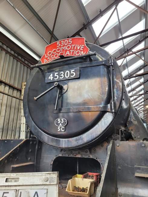 Nameplate of SR Battle of Britain 34109, Sat 28/12/2013. 