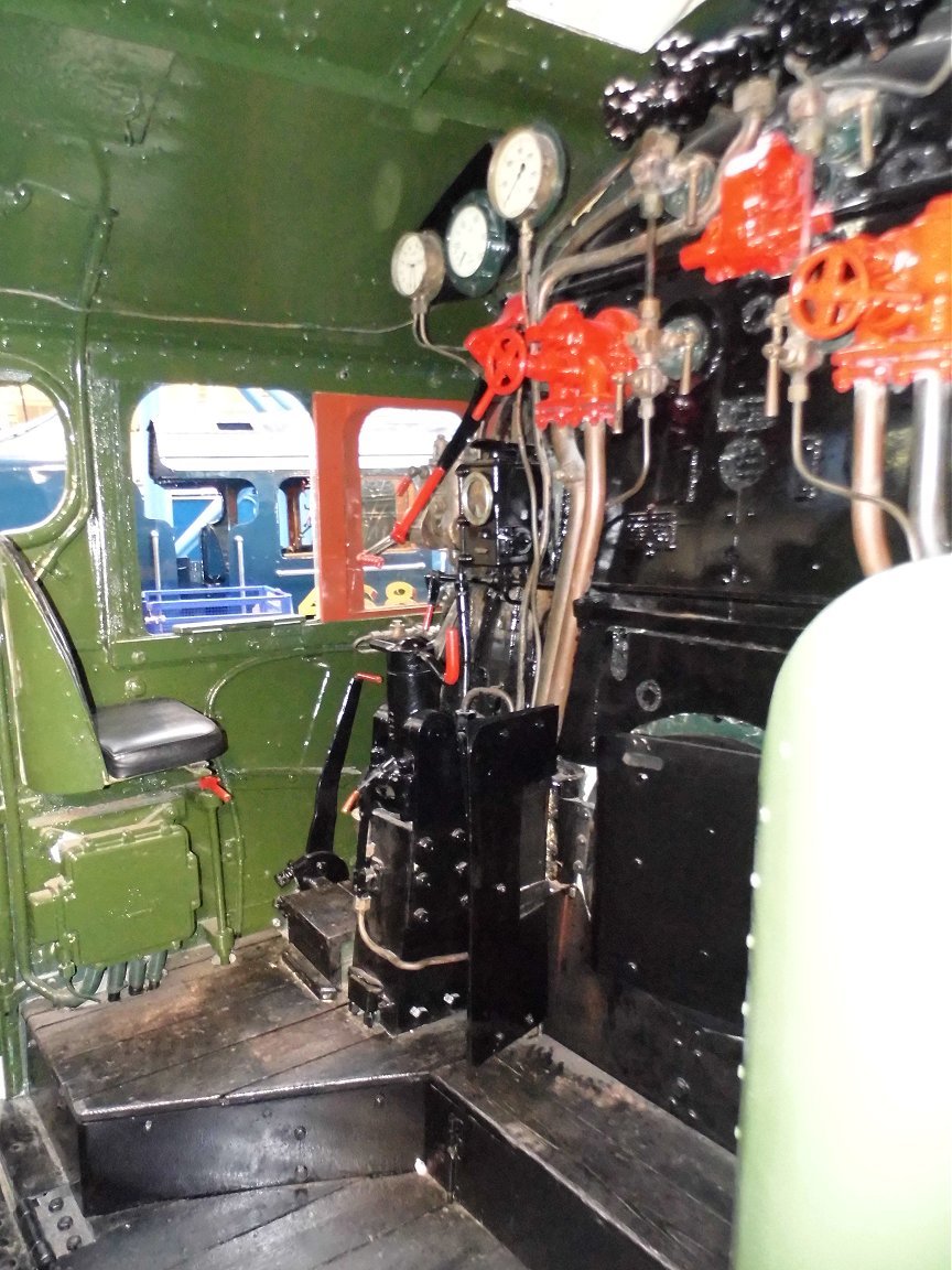 Cab of 60008 Dwight D. Eisenhower, Sat 28/12/2013. 