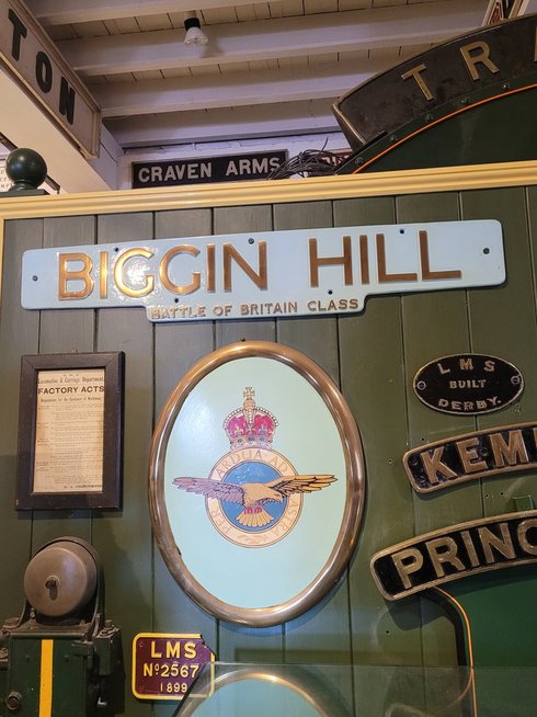 Papyrus nameplate for the record breaking A3 2750 which awed 108 mph, Sat 28/12/2013. 