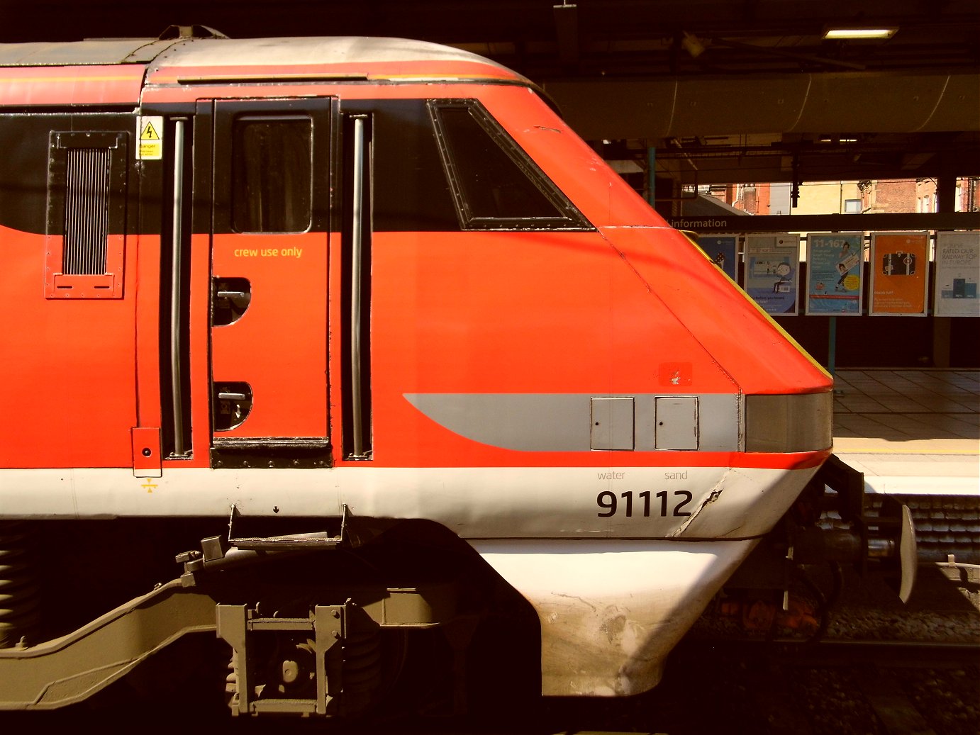 Papyrus nameplate for the record breaking A3 2750 which did 108 mph, Sat 28/12/2013. 