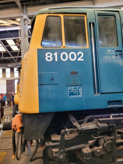 Papyrus nameplate for the record breaking A3 2750 which did 108 mph, Sat 28/12/2013. 