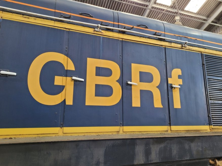 Nameplate of SR Battle of Britain 34109, Sat 28/12/2013. 