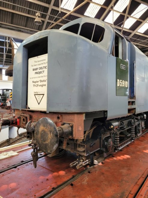 Nameplate of SR Battle of Britain 34109, Sat 28/12/2013. 