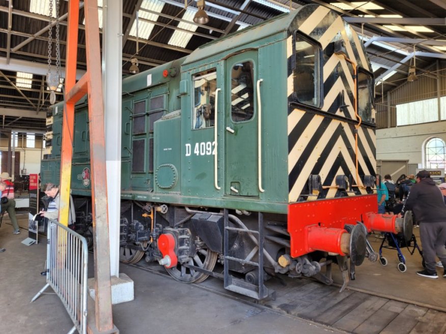 Cab of 60008 Dwight D. Eisenhower, Sat 28/12/2013. 