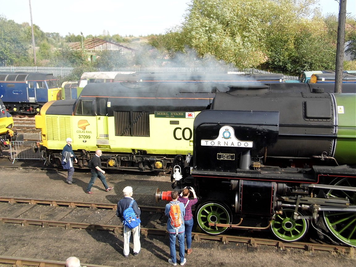 Nameplate of SR Battle of Britain 34109, Sat 28/12/2013. 