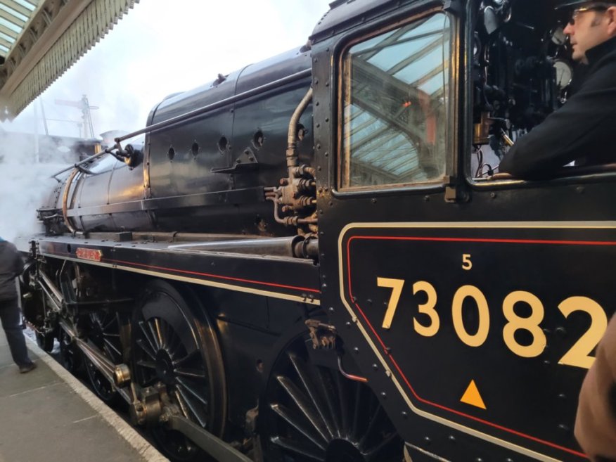 Nameplate of SR Battle of Britain 34109, Sat 28/12/2013. 