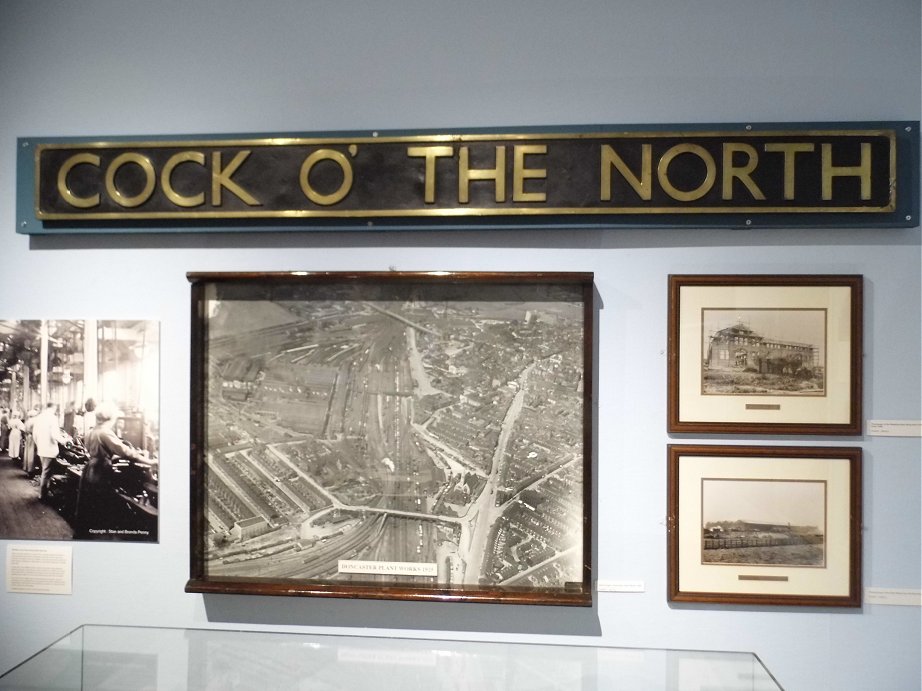 Nameplate for Gresley P2 2001 Cock O the North, Wed 11/9/2013. 