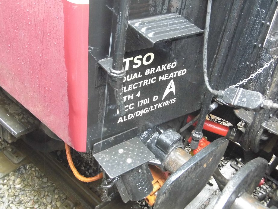 Nameplates for A4 60011 Empire of India and A2 60500 Edward Thompson, Sat 28/12/2013. 