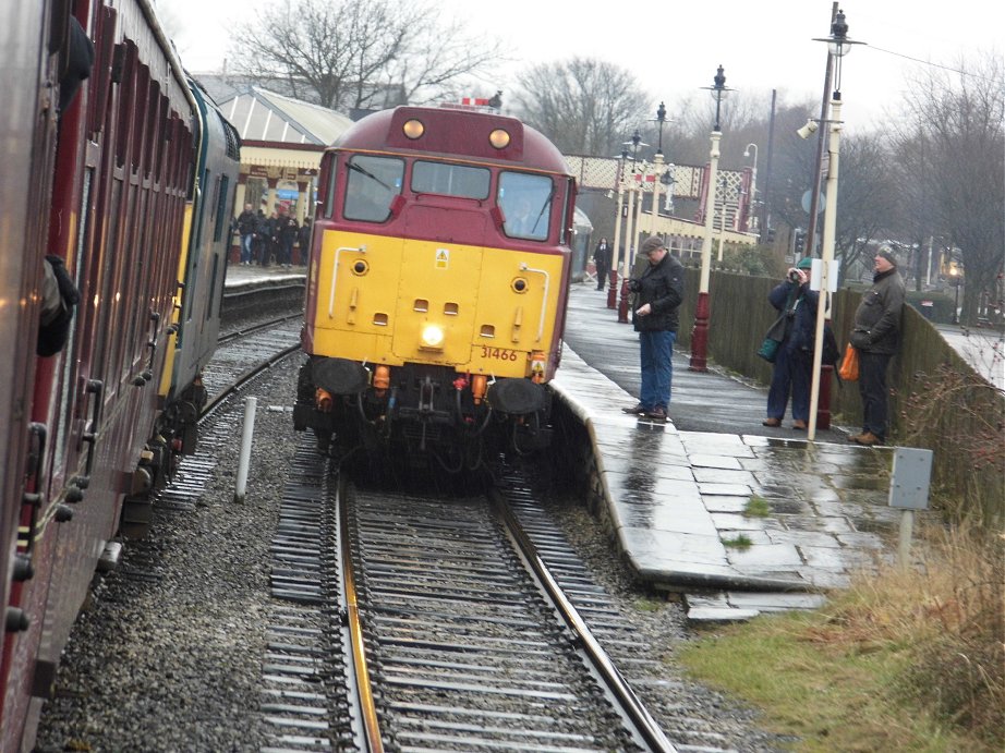 Cab of 60008 Dwight D. Eisenhower, Sat 28/12/2013. 