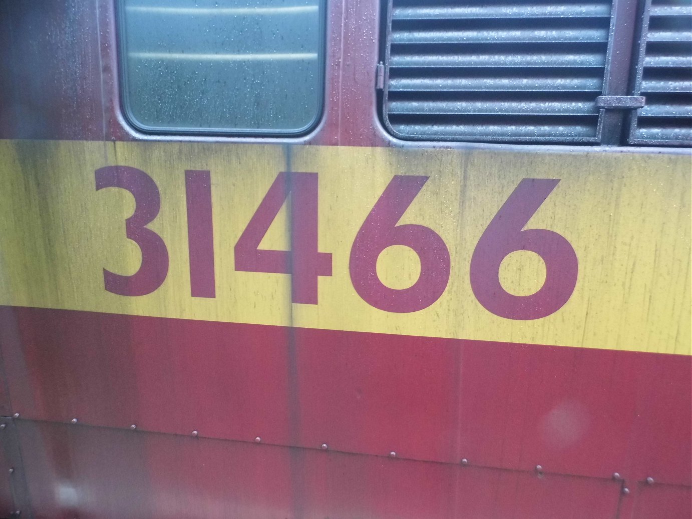 Papyrus nameplate for the record breaking A3 2750 which did 108 mph, Sat 28/12/2013. 