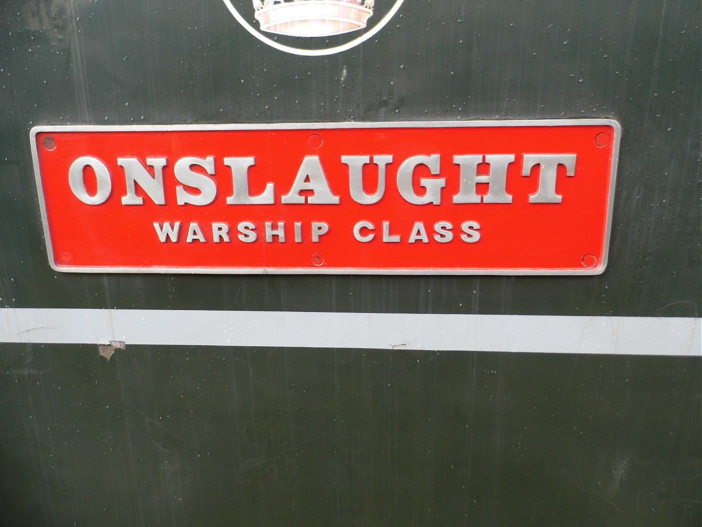 Nameplate of SR Battle of Britain 34109, Sat 28/12/2013. 