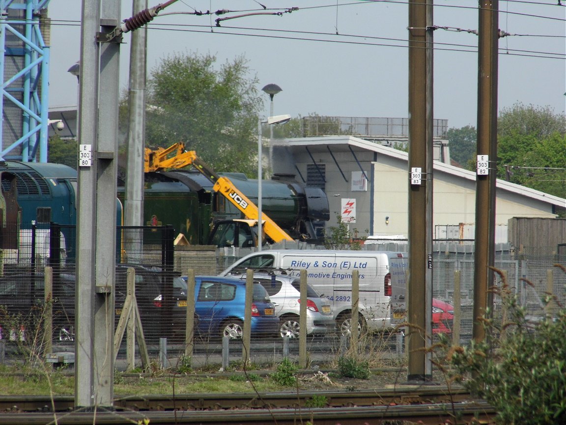 Cab of 60008 Dwight D. Eisenhower, Sat 28/12/2013. 