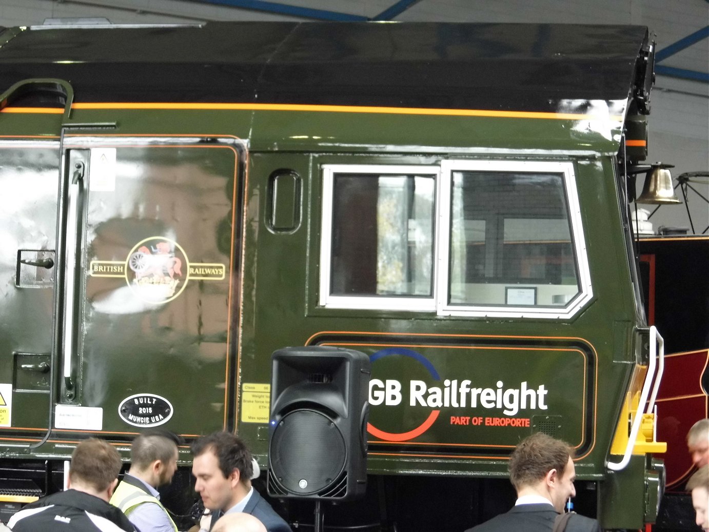 Nameplate of SR Battle of Britain 34109, Sat 28/12/2013. 