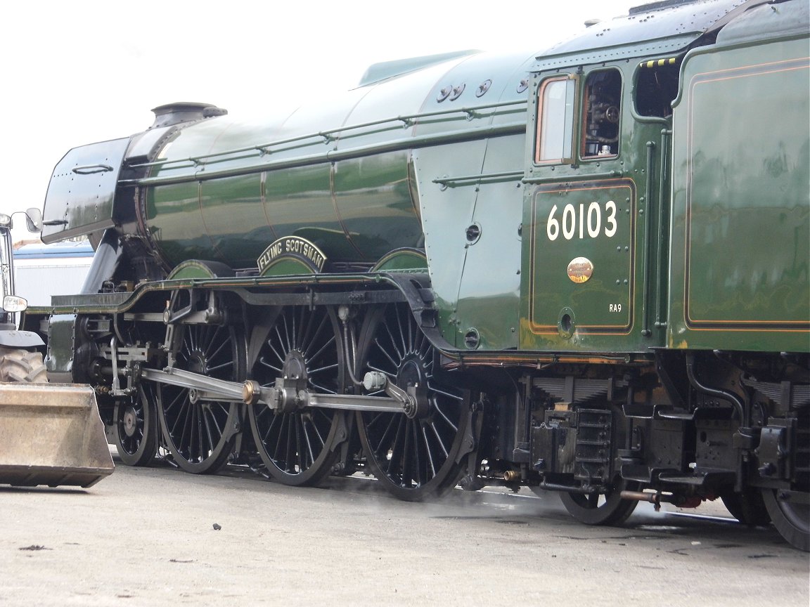 Cab of 60008 Dwight D. Eisenhower, Sat 28/12/2013. 