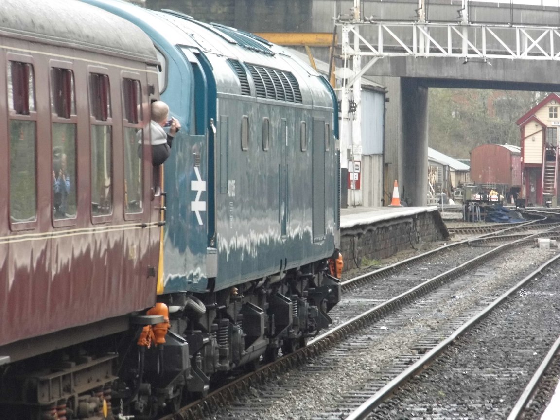 Smokebox number of 60008 Dwight D. Eisenhower, Sat 28/12/2013. 