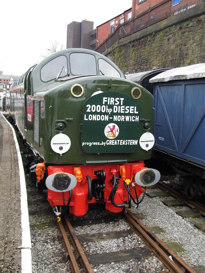 Nameplates for A4 60011 Empire of India and A2 60500 Edward Thompson, Sat 28/12/2013. 