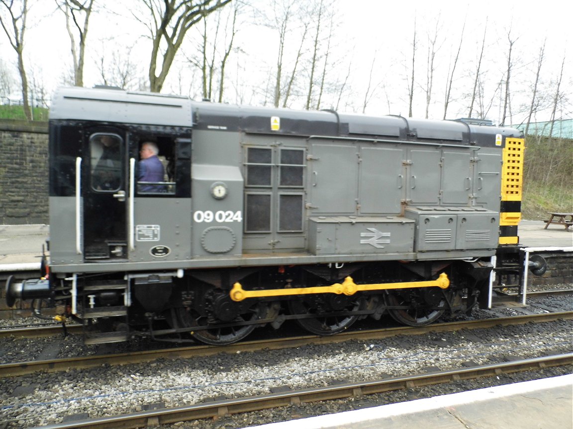 Nameplate of SR Battle of Britain 34109, Sat 28/12/2013. 