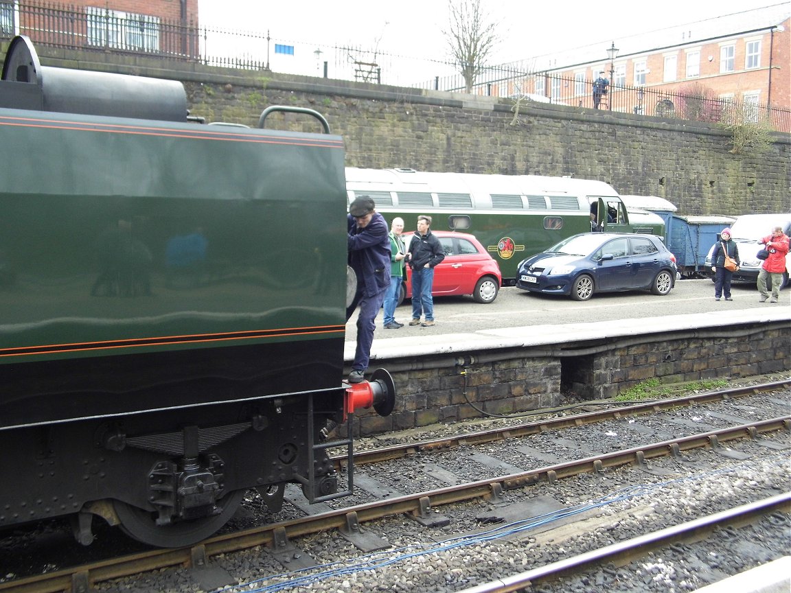 Smokebox number of 60008 Dwight D. Eisenhower, Sat 28/12/2013. 