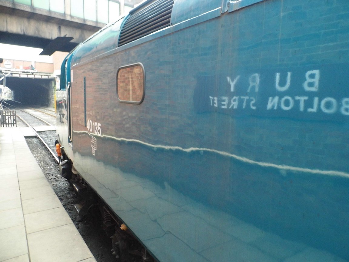 Papyrus nameplate for the record breaking A3 2750 which did 108 mph, Sat 28/12/2013. 