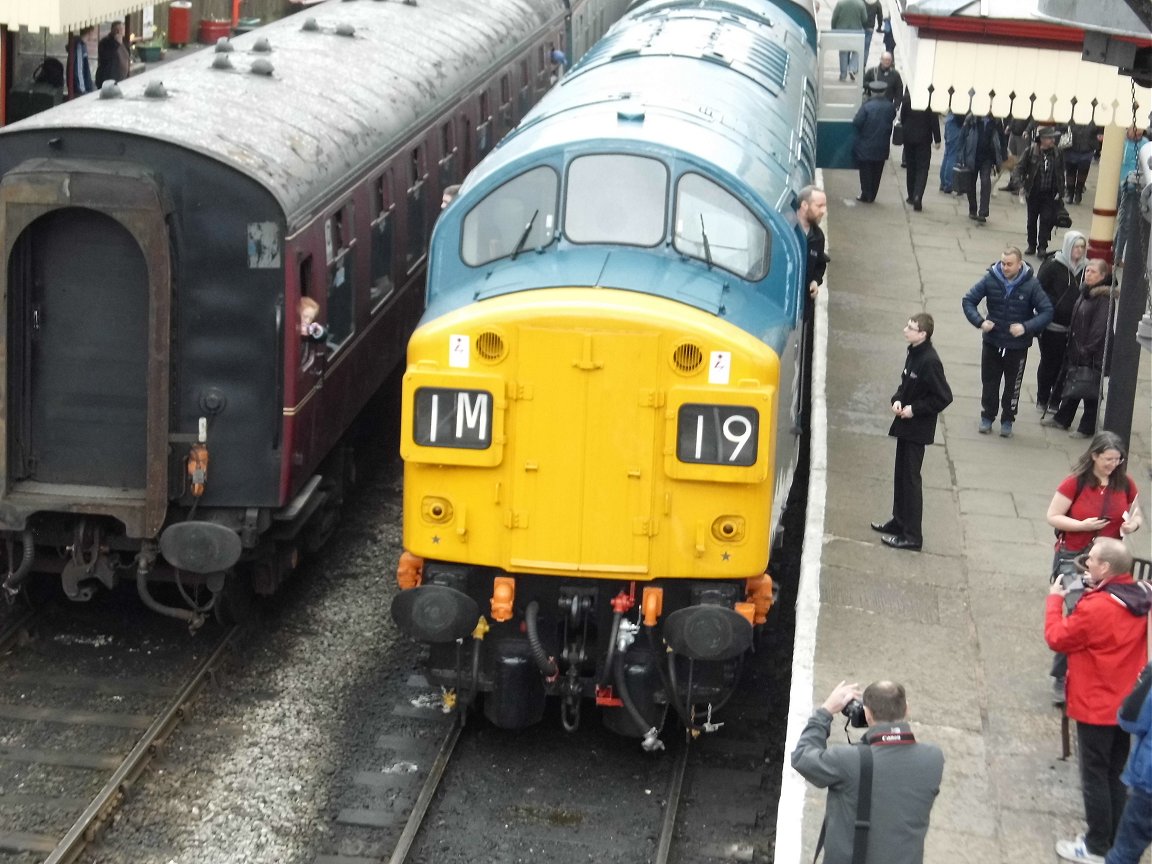 Nameplates for A4 60011 Empire of India and A2 60500 Edward Thompson, Sat 28/12/2013. 