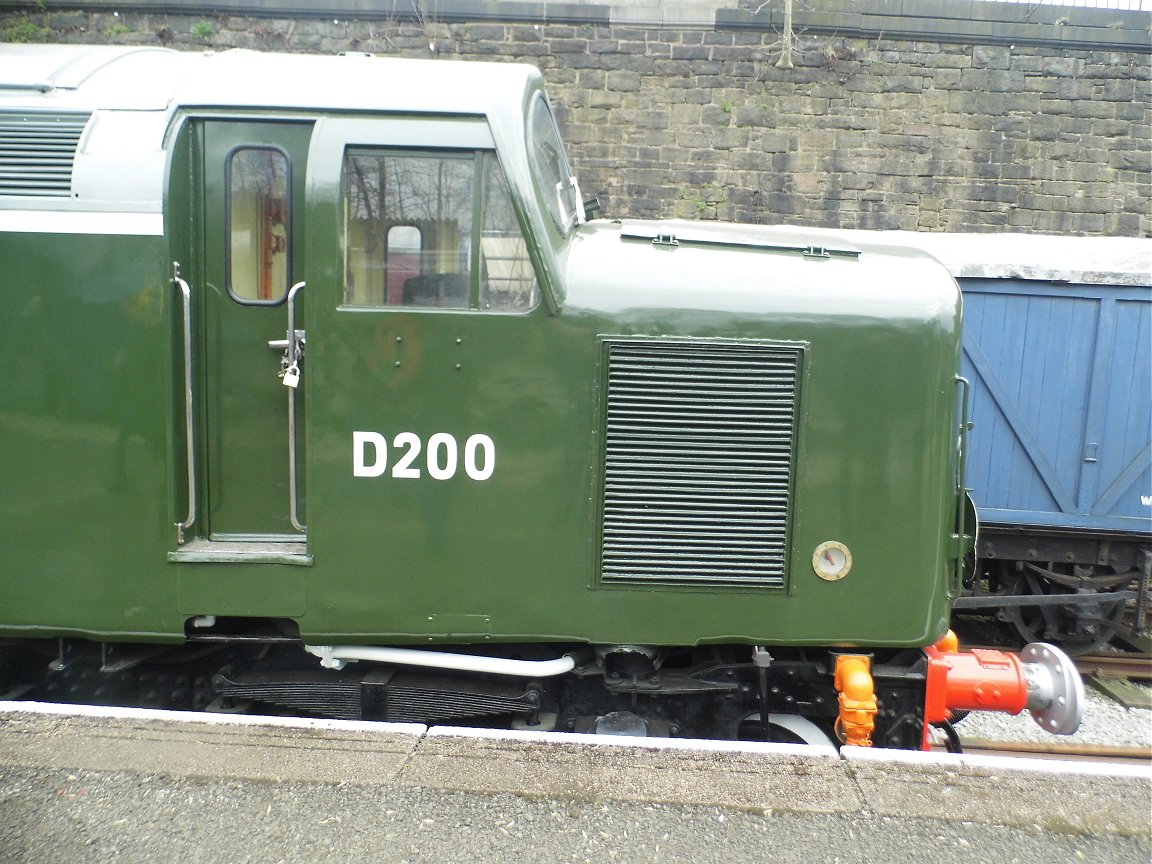 Nameplate of SR Battle of Britain 34109, Sat 28/12/2013. 