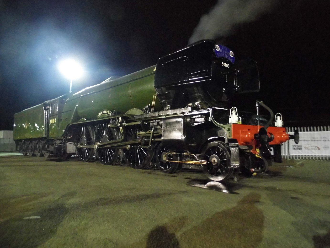 Smokebox number of 60008 Dwight D. Eisenhower, Sat 28/12/2013. 