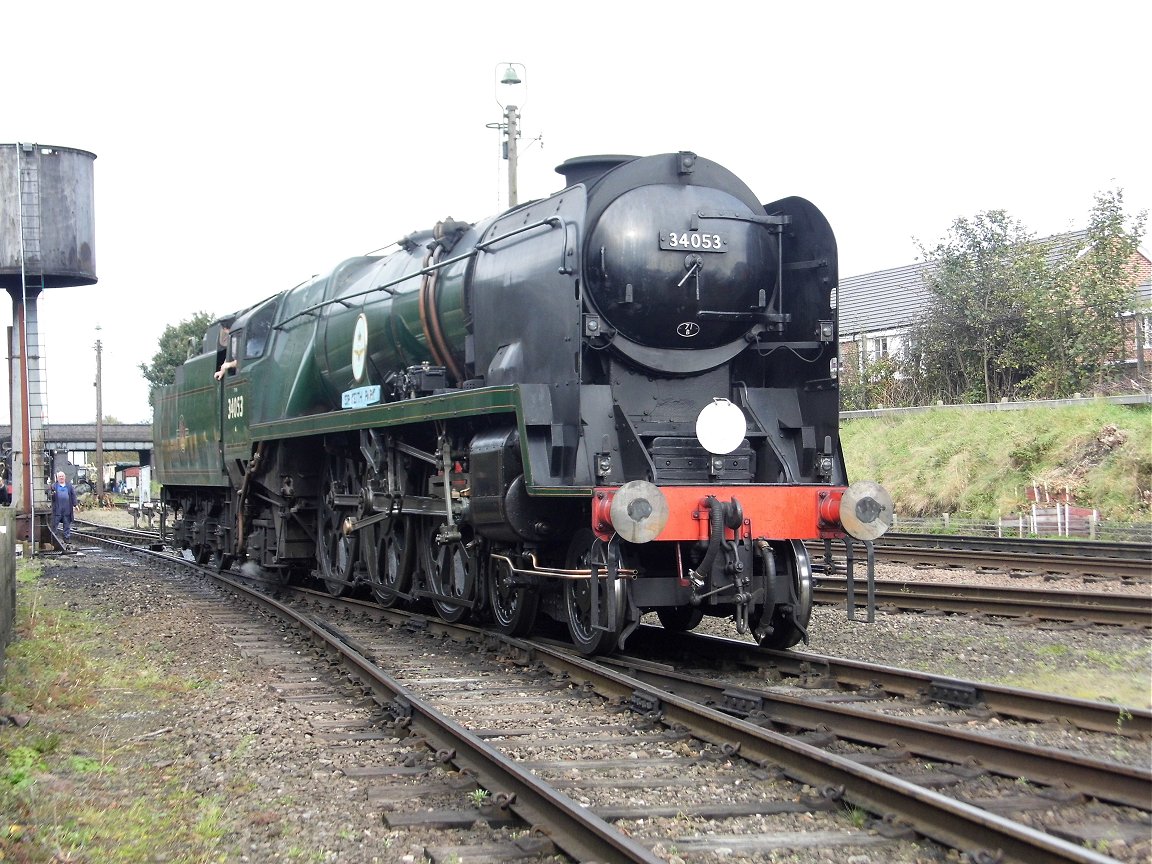 Smokebox number of 60008 Dwight D. Eisenhower, Sat 28/12/2013. 