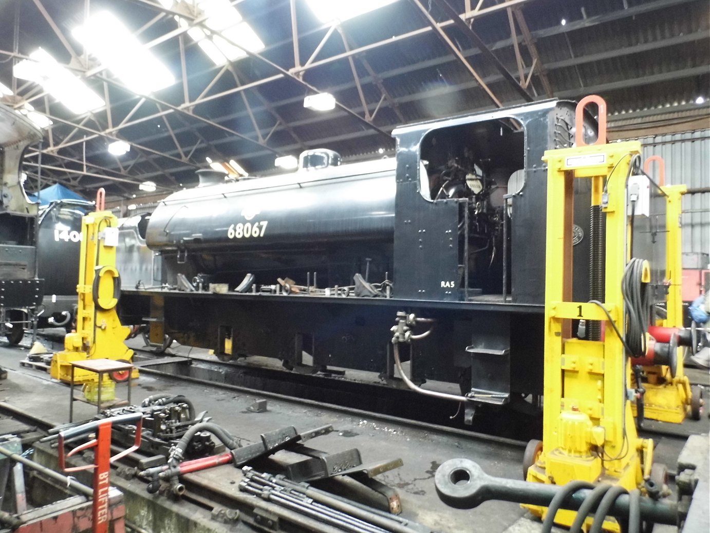 34A King's Cross Top Shed plate, Sat 28/12/2013. 