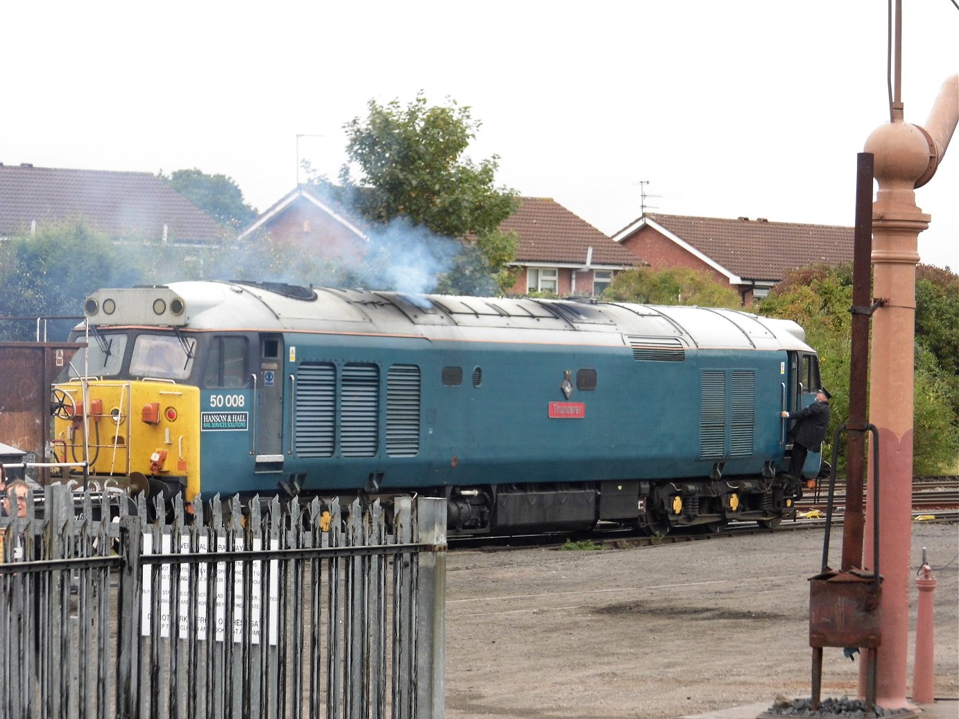 Nameplate of SR Battle of Britain 34109, Sat 28/12/2013. 