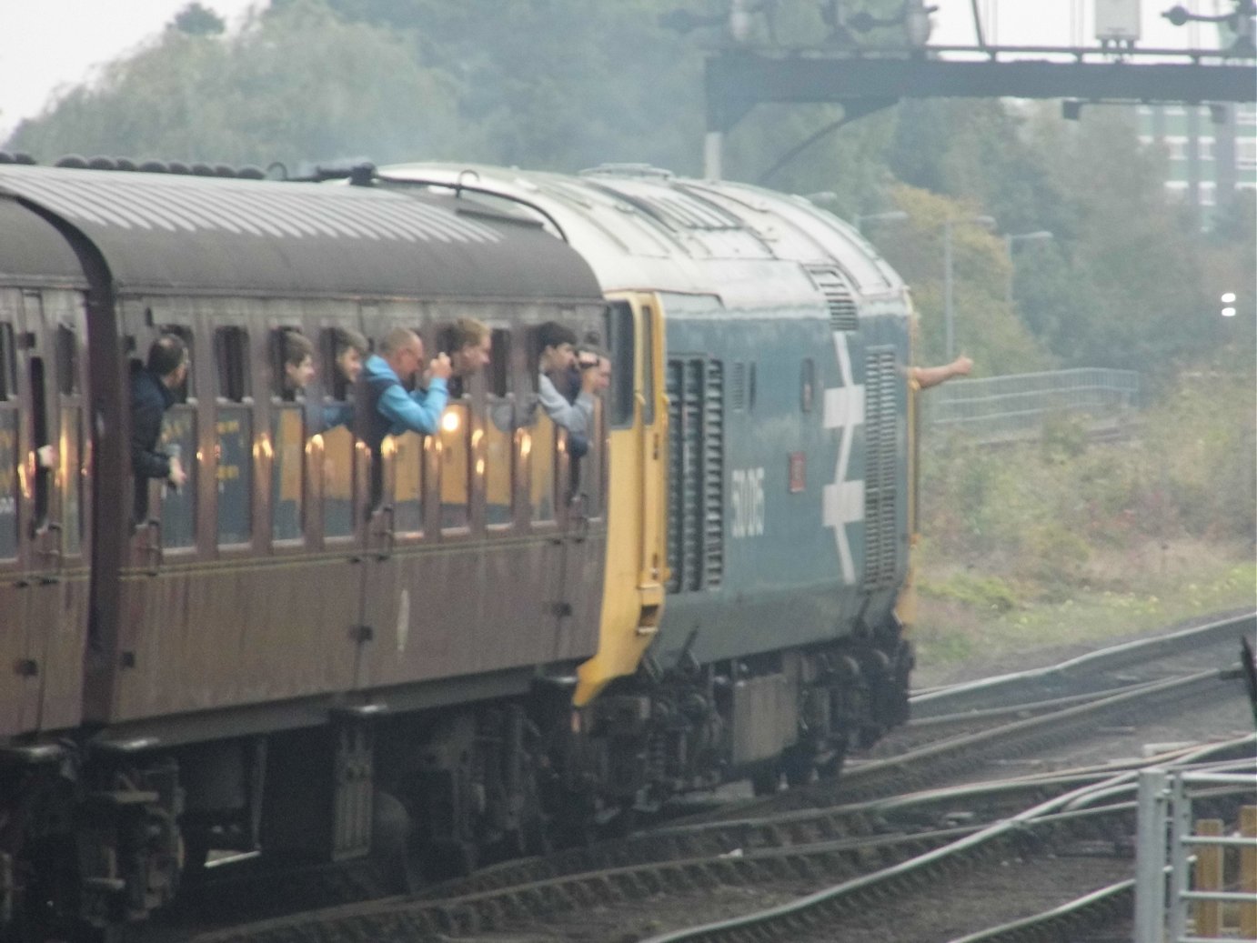 Cab of 60008 Dwight D. Eisenhower, Sat 28/12/2013. 