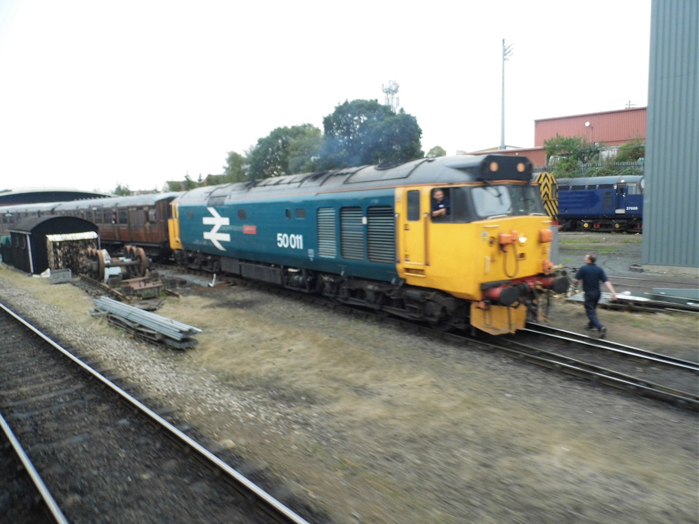 Cab of 60008 Dwight D. Eisenhower, Sat 28/12/2013. 