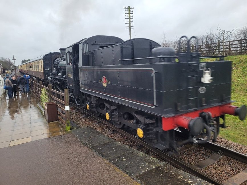 Smokebox number of 60008 Dwight D. Eisenhower, Sat 28/12/2013. 