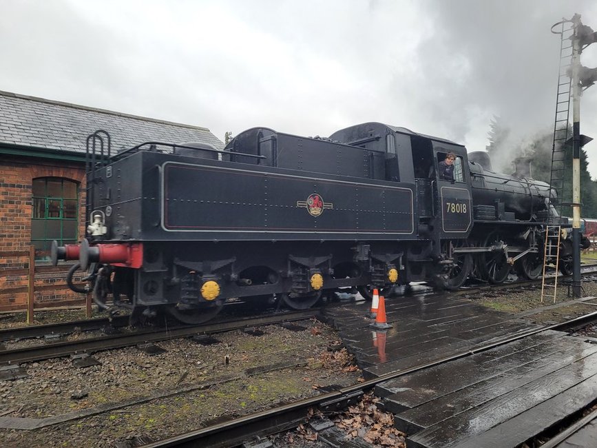 Nameplate of SR Battle of Britain 34109, Sat 28/12/2013. 