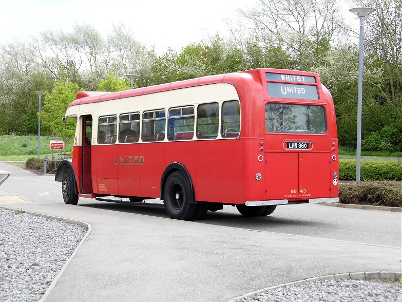 Bus from the ITV series Heartbeat. Aidensfield United. 