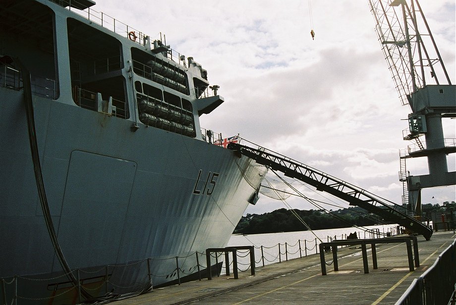 Assault ship L15 H.M.S. Bulwark at Plymouth Navy Days 2006.