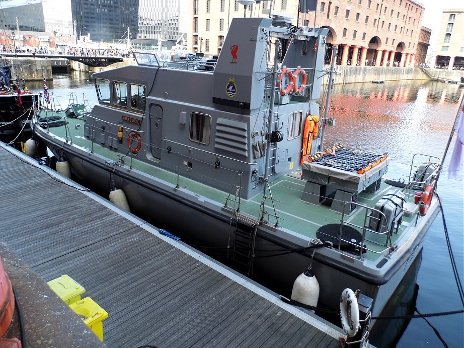 Explorer class coastal training patrol craft H.M.S. Charger at Liverpool Alberts Docks, May 26th 2013