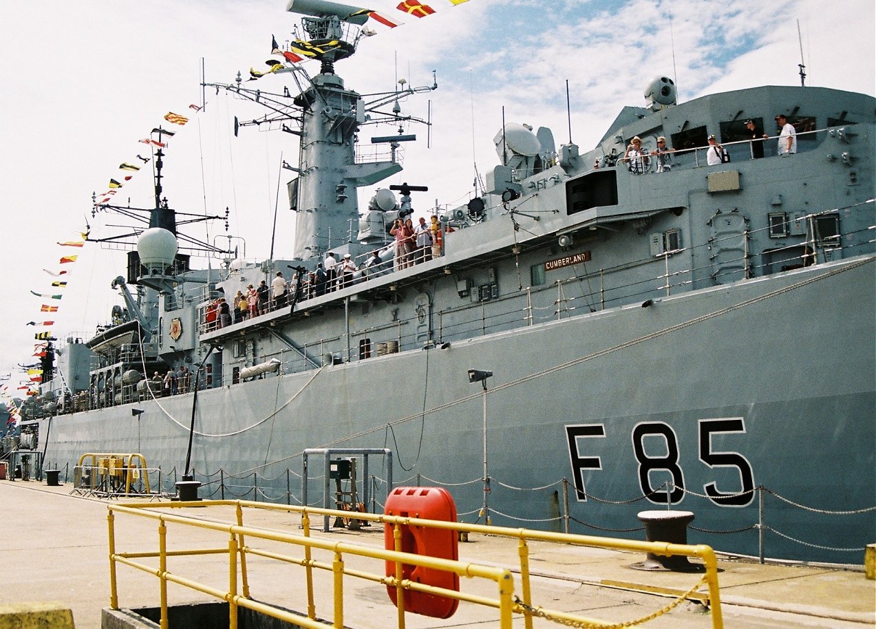 HMS Cumberland, Type 22 batch 3 at Portsmouth Navy Days 2010.