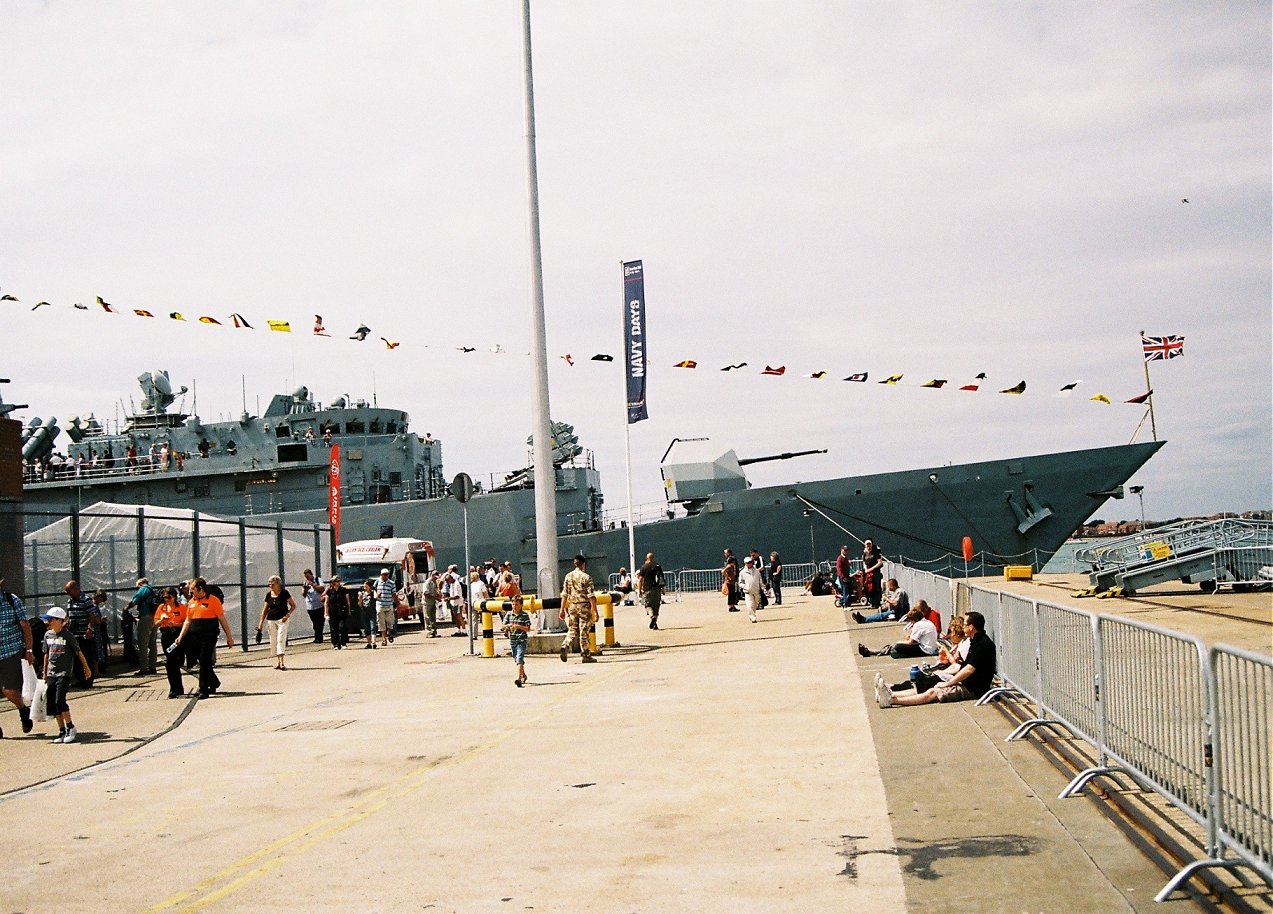 HMS Cumberland, Type 22 batch 3 at Portsmouth Navy Days 2010.