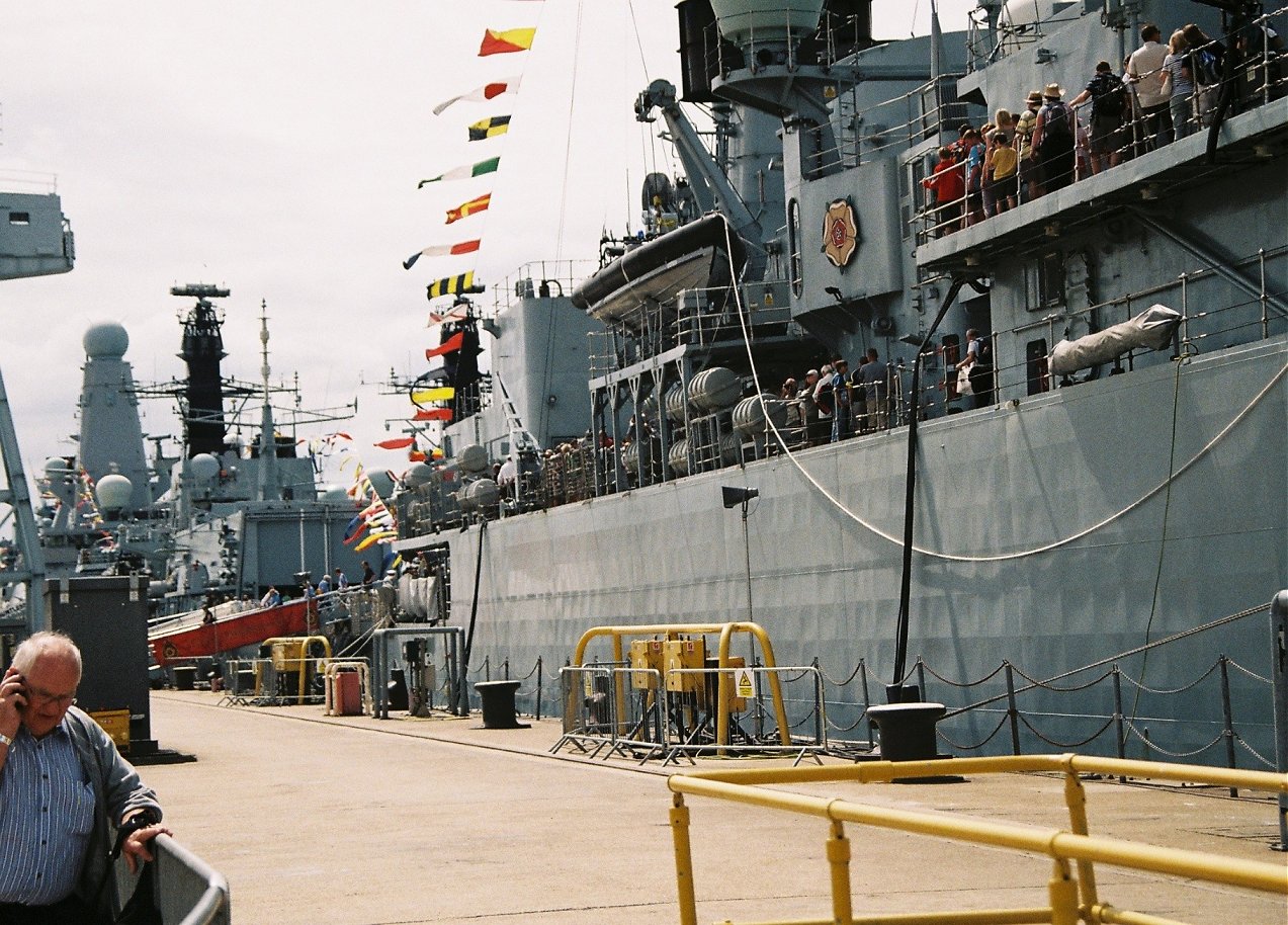 HMS Cumberland, Type 22 batch 3 at Portsmouth Navy Days 2010.