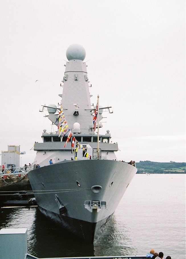 Type 45 destroyer H.M.S. Daring at Devonport Navy Days 2009