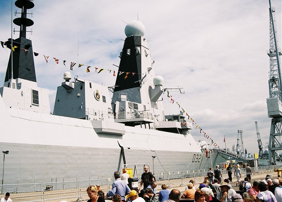 Type 45 destroyer H.M.S. Daring at Portsmouth Navy Days 2010