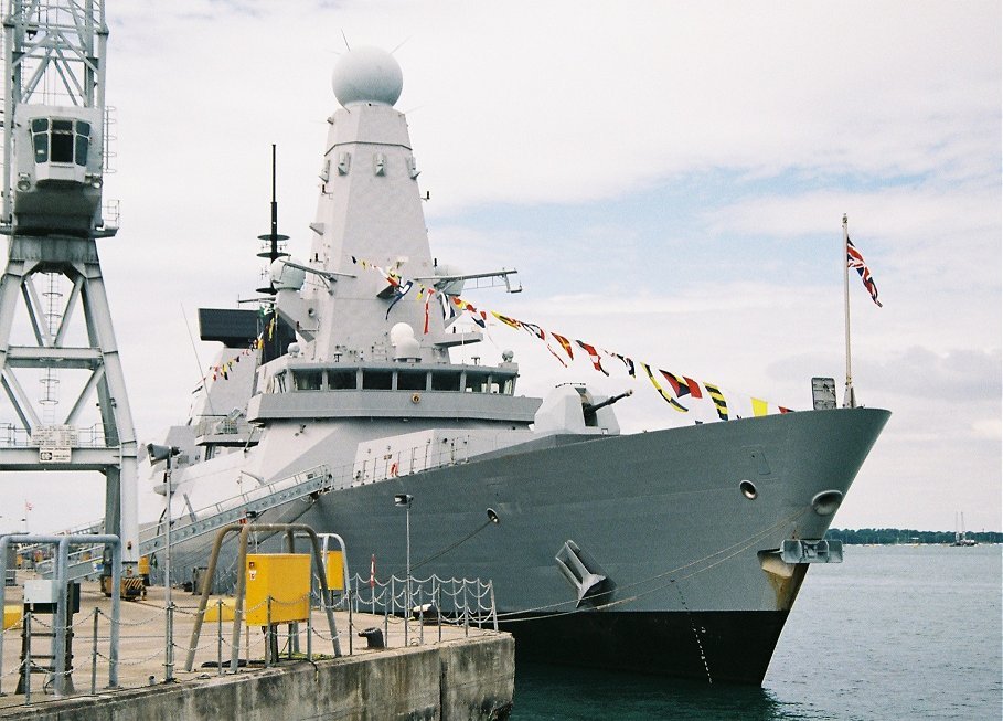 Type 45 destroyer H.M.S. Daring at Portsmouth Navy Days 2010