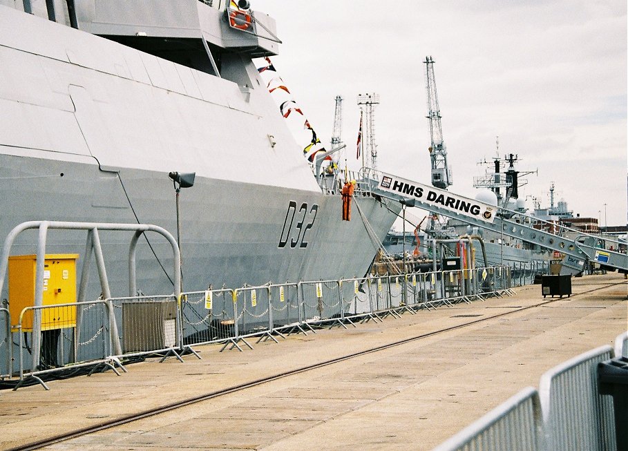 Type 45 destroyer H.M.S. Daring at Portsmouth Navy Days 2010