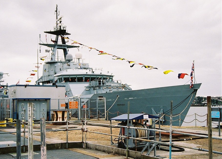 River class offshore patrol vessel H.M.S. Mersey at Devonport Navy Days 2009