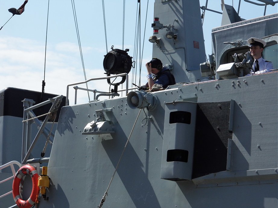 Sandown class Batch II Mine Hunter HMS Pembroke M107, Cannock Dock, Liverpool. May 26th 2013.