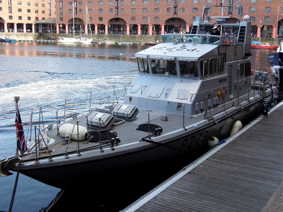 Explorer class coastal training patrol craft H.M.S. Pursuer at Liverpool Alberts Docks, May 26th 2013