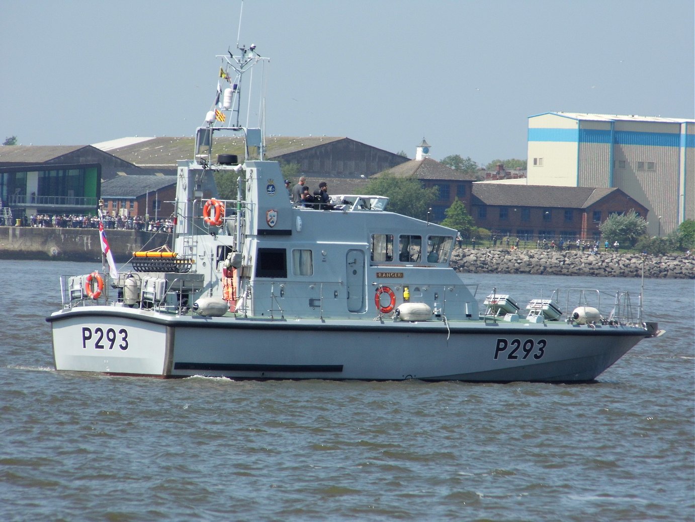 Explorer class coastal training patrol craft H.M.S. Ranger at Liverpool, May 28th 2018